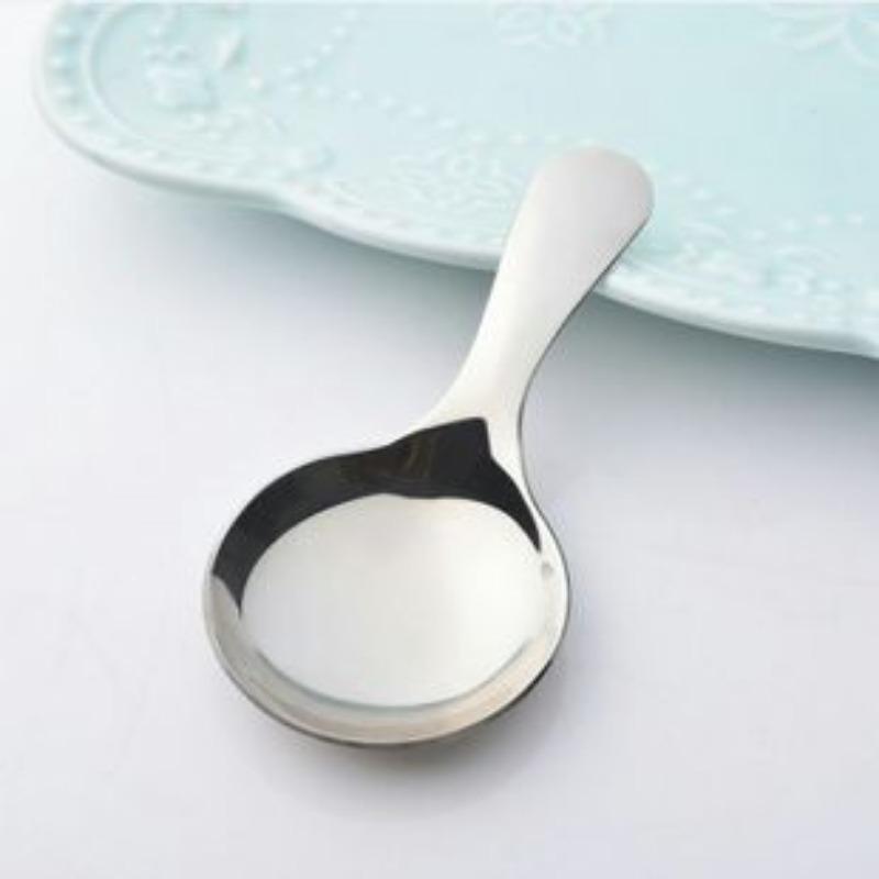 1 Piece Stainless Steel Spoon Short Handle Sugar Salt Spice Spoon Seasoning Tea Coffee Spoons Kitchen Tool
