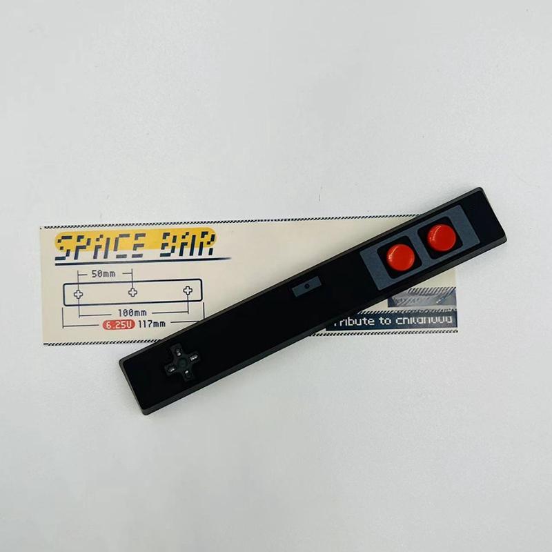 Ретро Геймпад Кейкап 6.25U Пробел Артизан Кейкап Материал ABS Для Переключателей MX Для Игровой Механической Клавиатуры Черный Белый