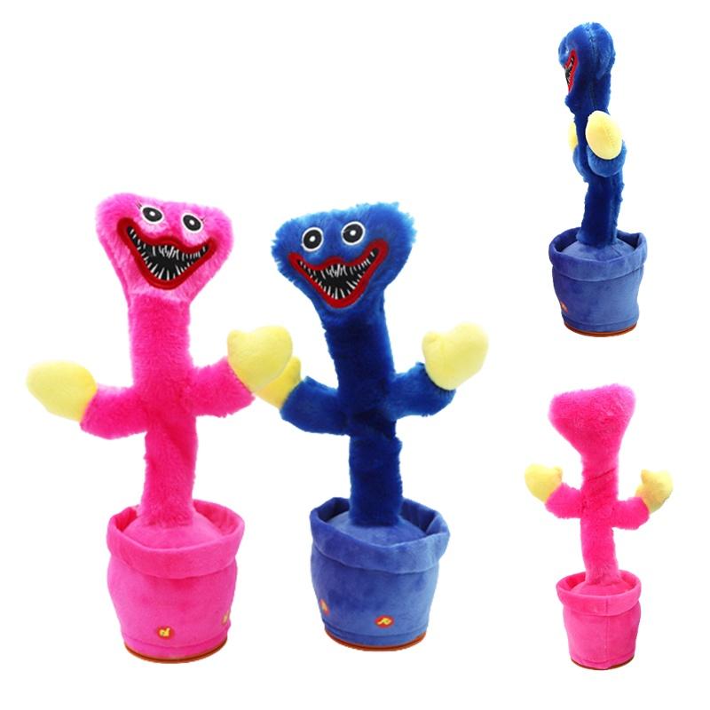 Poppy Playtime Huggy Wuggy Talking Cactus Plush Toy For Kids Interactive And Safe