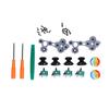 QM21070941 Joystick Replacement Kit Silicone 3D Analog Gamepad Thumbstick Repair Kit for Xbox One