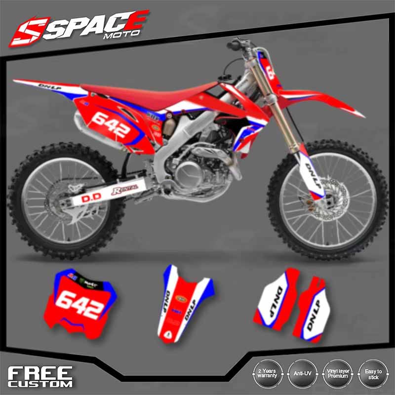 SPACE Custom Motorcycle Graphics Background Decal for HONDA CRF250 2010 2011 2012 2013 CRF450 2009-2012 Decals Stickers Kits 02