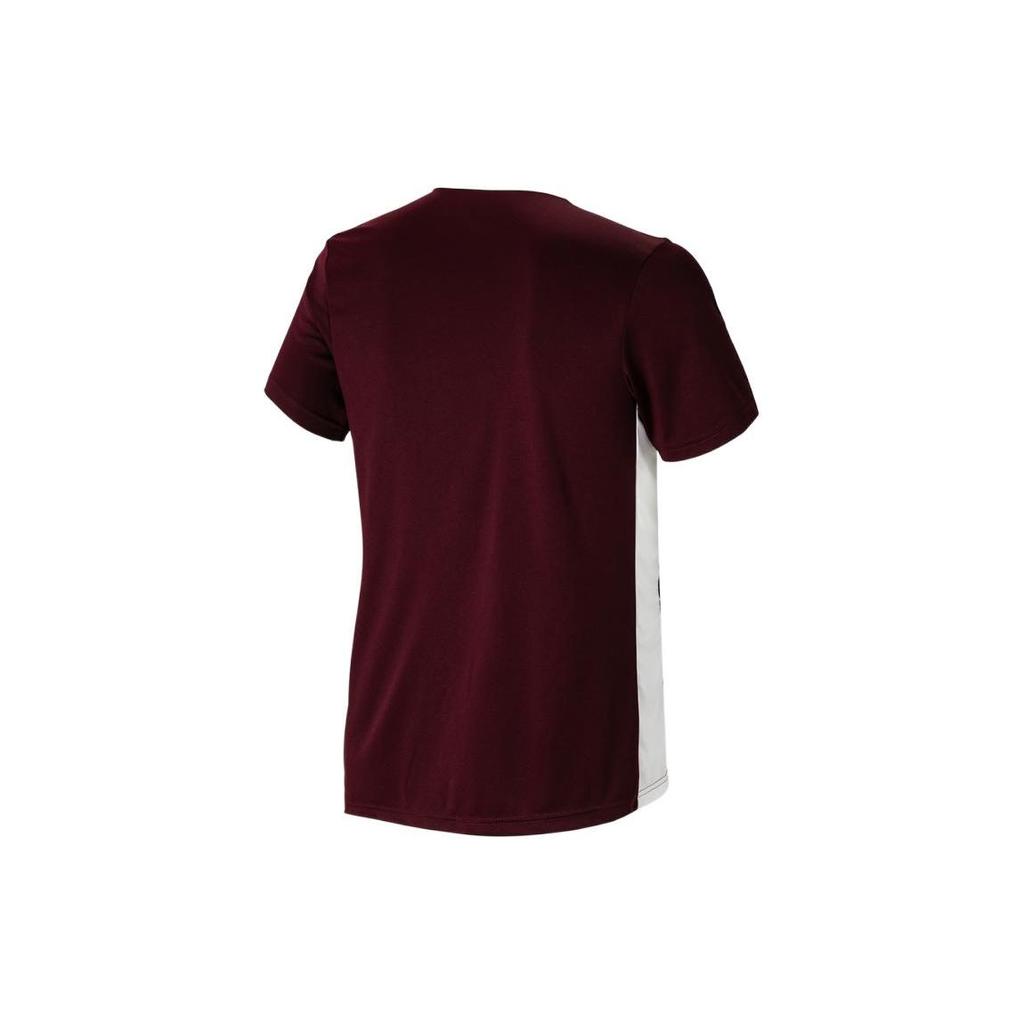 Adidas Полосатая футболка с логотипом в стиле пэчворк с круглым вырезом и короткими рукавами, мужские топы, красный CD8430