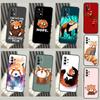 Чехол Милый Животный Красная Панда Для Samsung Galaxy A54 A34 A52 A21S A12 A22 A32 A14 A13 A23 A33 A53 A73 A51 A71