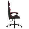Gaming Chair Black and Burgundy Artificial Leather