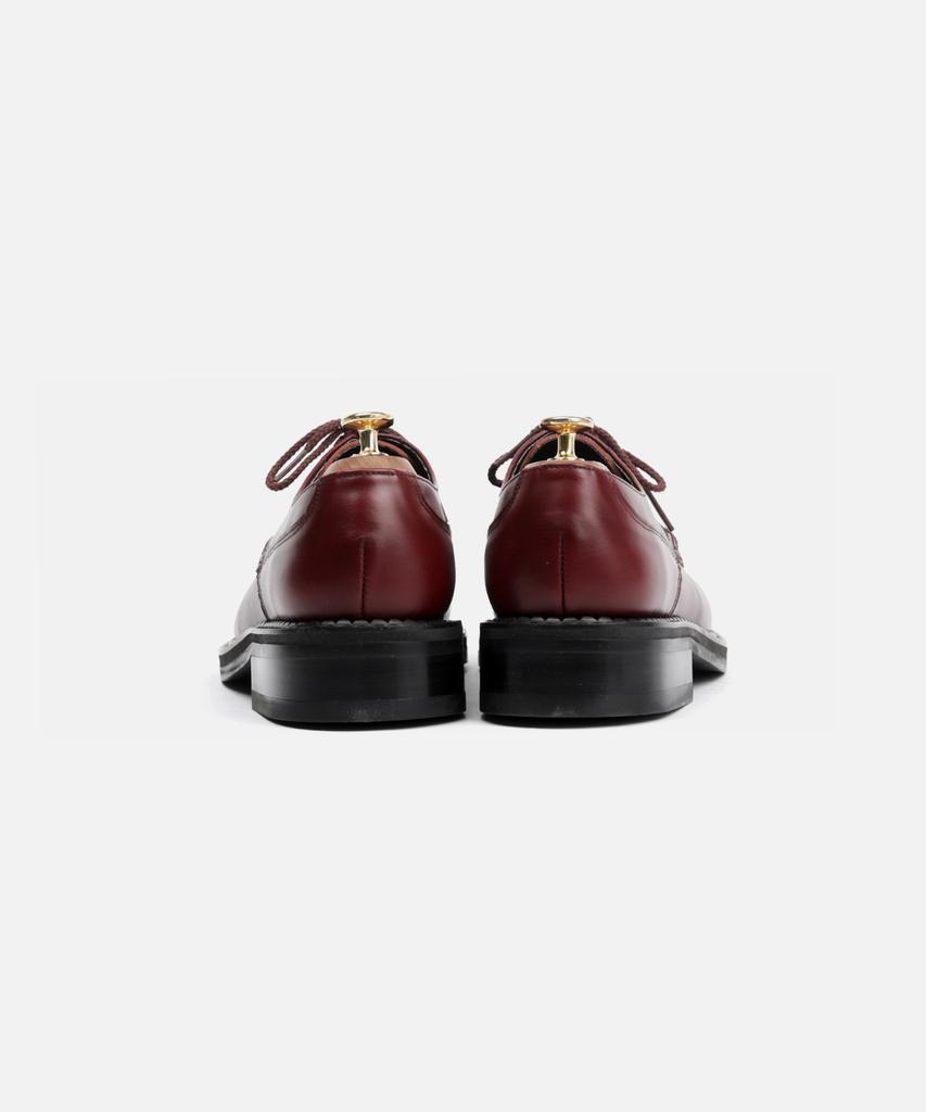 Custommood Lime Cowhide Derby Shoes_Italian Vibram Sole (Gold Wine)