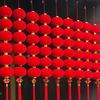 Декоративная красная гирлянда-фонарик Jingzhouyuan для празднования Китайского Нового года