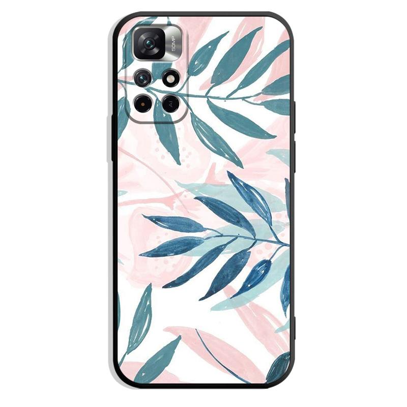 Retro Flower Leaf Phone Case For iPhone Samsung Galaxy Redmi Xiaomi Note S A 7 8 9 10 11 12 13 14 15 16 20 21 22 23 53 54 Pro Max Plus Ultra TPU Soft