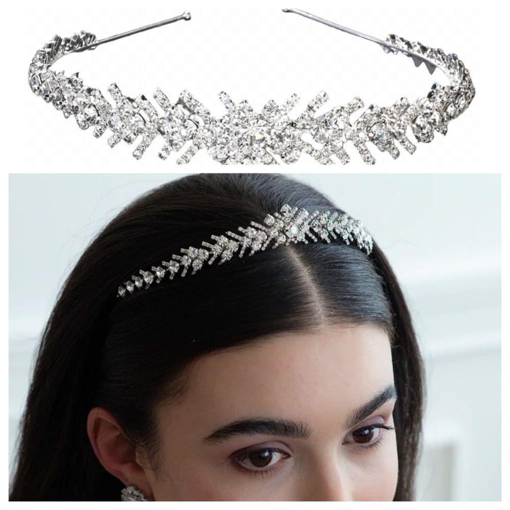 Стразы свадебный венец головной убор королева повязка на голову мода свадьба тиара вечеринка
