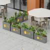 Outdoor Iron Flower Planter Box