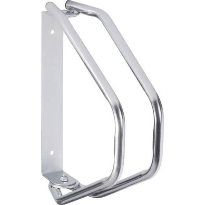 Porte-vélos - Dunlop - Mural - Argent - Acier - 1 vélo