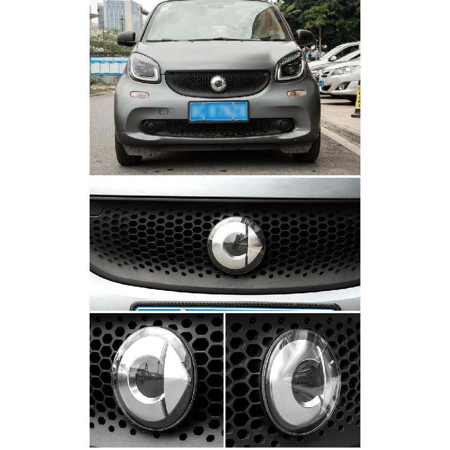 Car Front Rear Logo Cover 3D ABS Protective Emblem Case Moulding Modification Cover For Smart 451 453 Fortwo Forfour Accessories