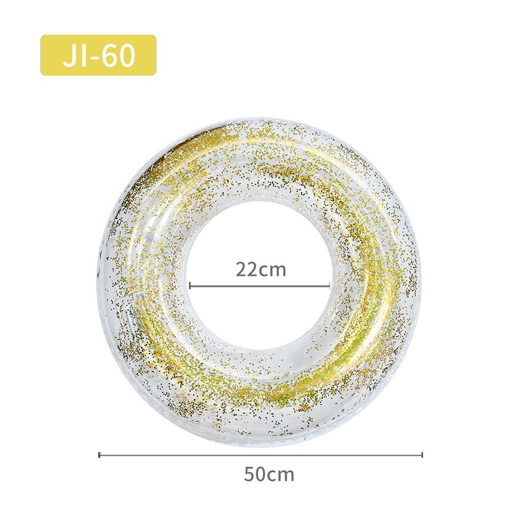 Прозрачный блестящий бассейн, кольцо для плавания, надувная трубка для взрослых и детей, гигантский поплавок для мальчиков и девочек, водная забавная игрушка, круги для плавания