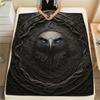 Black Eagle,pattern Flannel Blanket, High quality Comfortable for All Seasons, Home Decor, Warmth and Comfort, Perfect for Gifts.