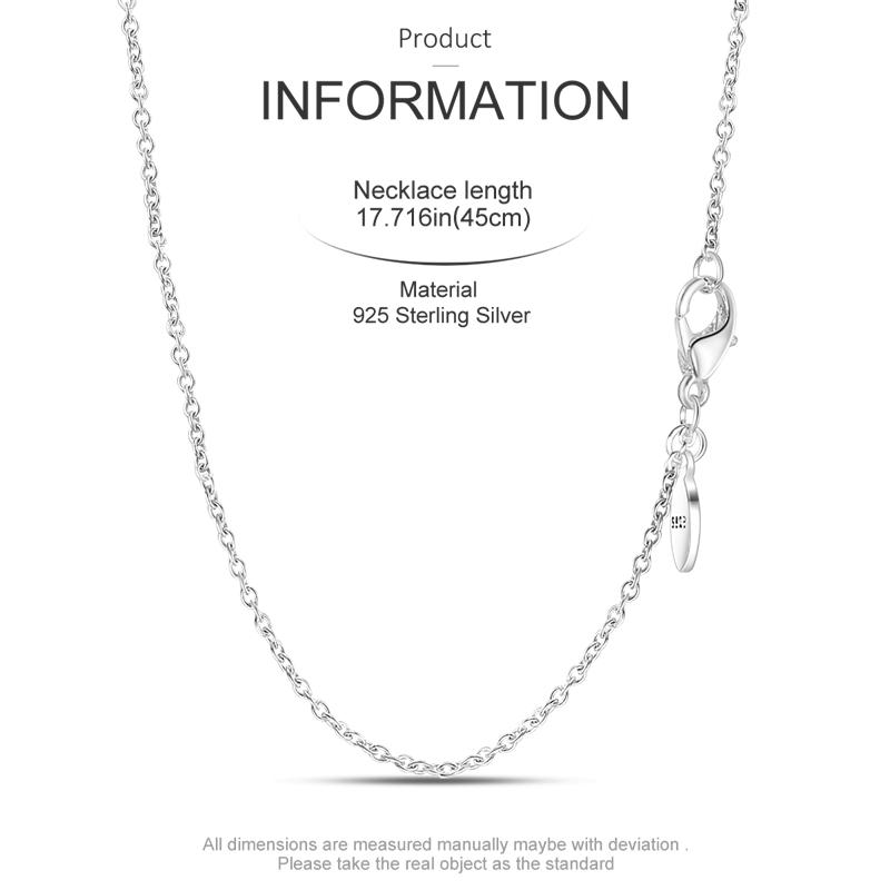 MULA 925 Sterling Silver Blue Star Moon Heart Sunflower Cross Butterfly Necklace Fit Original Charms Fine Jewelry Women Fashion