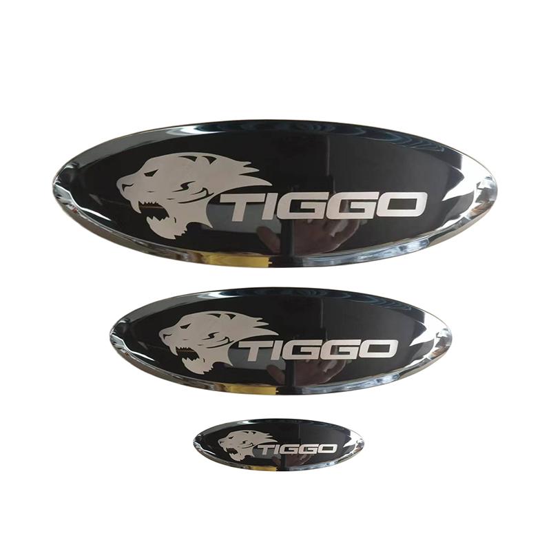 YEHUA Chery Tiggo 2 Tiggo 4 Логотип Chery Tiggo Chery Tiggo 7 8 Pro Черный Значок Логотип Голова Тигра Решетка Капот Наклейка 2013-2025 NN2