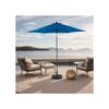 Parasol Extérieur Rectangulaire Double Face De 2,7 M Avec Manivelle (bleu) (sans Pied)