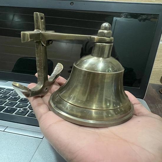Set of 4 Anchor Bell Mount Dinner Door Bell Indoor, Outdoor Decor Deep Sound Traditional Sacred Church Bell For Housewarming Gifts