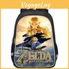 Просторный рюкзак в стиле Zelda для детей Легкий и эргономичный школьный рюкзак