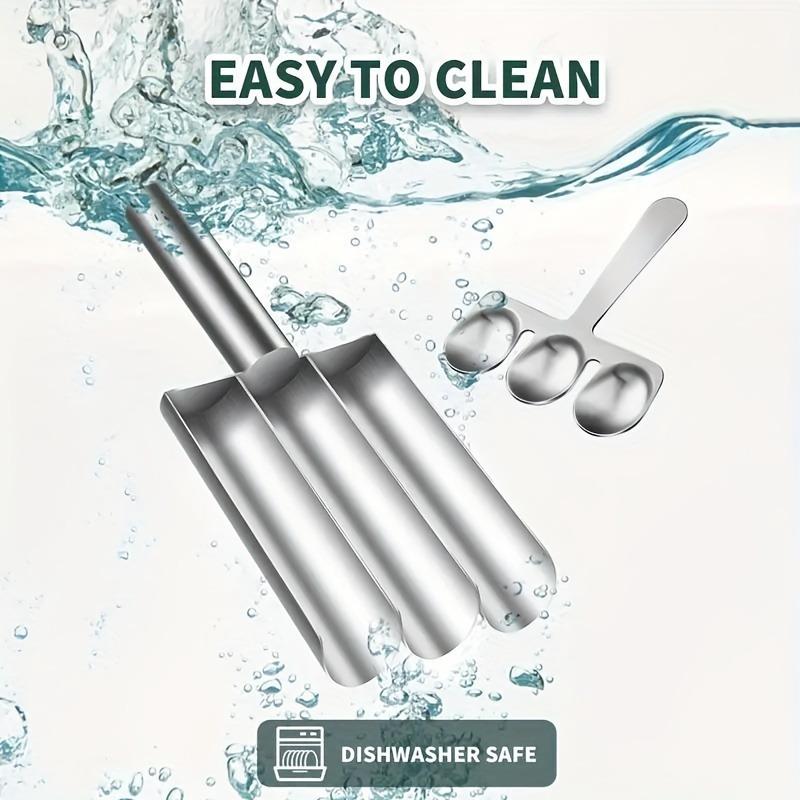 1pc Stainless Steel Non-stick Triple Meatball Maker - Perfect for RV Kitchens, Food-Safe