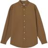 Levis Solid Color Comfortable Long Sleeve Shirt Men Shirts Brown A8643-0003