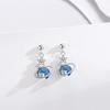Серьги Blue Planet женские корейские корейские версии Ins Premium Design Small Fresh Ear Jewelry