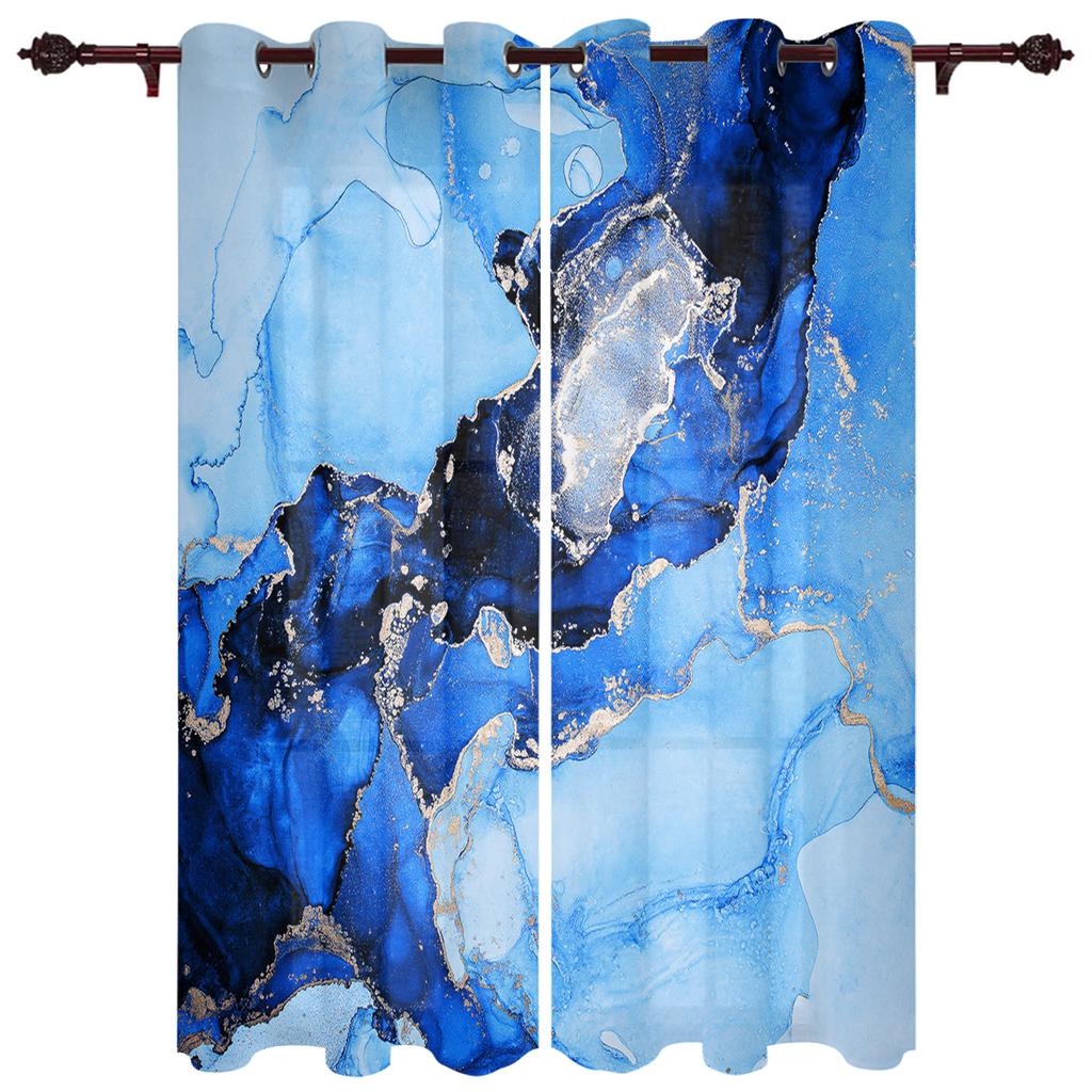 Мраморная текстура, чернила, черно-белые оконные шторы, домашний декор, оконные занавески для спальни, занавески для гостиной