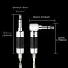 YYAUDIO HIFI Sterling Silver 3.5mm AUX Audio Cable is Suitable for Mobile Phones Desktop Computers Car Stereo MP3Good product