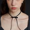 LOVE ME MONSTER Ribbon Velvet Choker (L233MNK090)