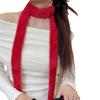 Solid Color Y2K Girl Scarf Imitation Mink Fur Mohair Women Scarf Long Strip Scarf  Autumn Winter