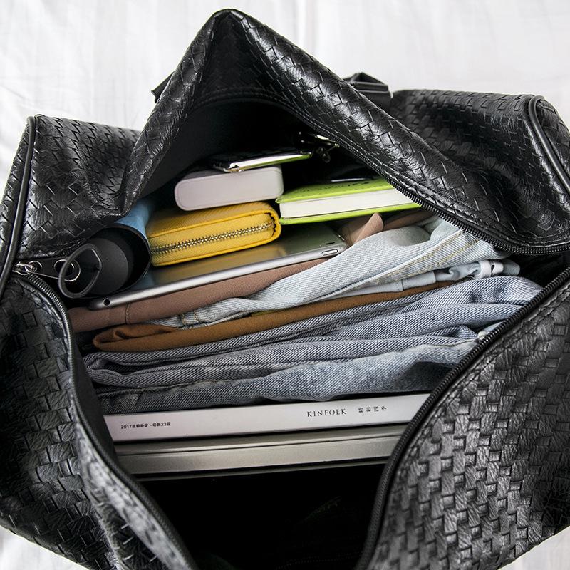 Large Capacity Waterproof PU Travel Bag for Men and Women