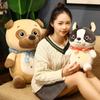 Милые хаски, бульдог, пекинес, плюшевые игрушки, мультяшные куклы, мягкие кавайные игрушки для собак для детей, подарок на день рождения