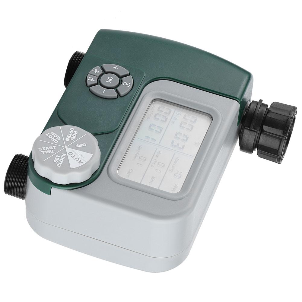 Контроллер системы полива DualOutlet Timer Интеллектуальный контроллер полива с большим дисплеем