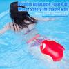 Swimming Floating Ball with Adjustable Waist Dolphin-Shaped Inflatable Swim Buoy Anti-Drowning Airbag Safety Aid for Open Water Swimmers Kayaking