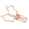 100pcs   Clips Cute Flower Shape Metal Hollowed   Tail Clips Paper Clamps for   Document Ticket
