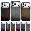 Чехол для телефона с эффектом карбона для iPhone 17 16 15 14 13 Pro Max Задняя крышка для 12 11 Pro Coque