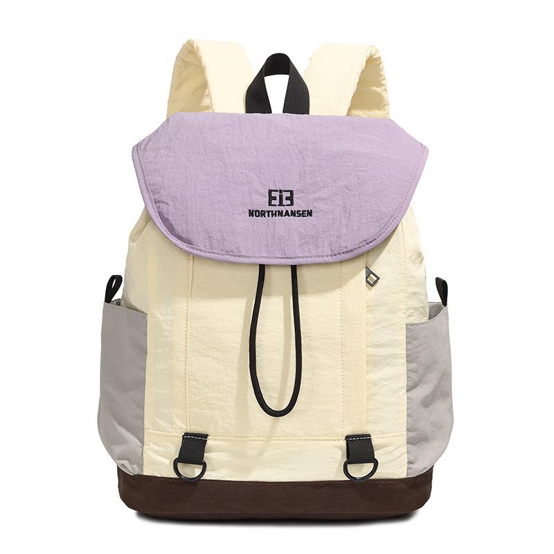 Outdoor new leisure travel lightweight ins backpack hiking college student schoolbag women's large-capacity commuter backpack