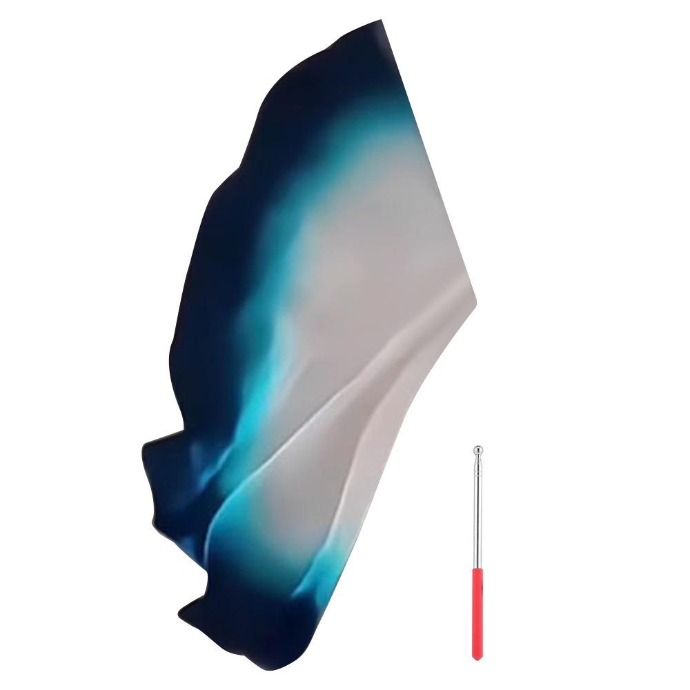 with Telescopic Sticks Belly Dance Accessories Props Scalable Rods Multicolor Colorful Scarves Flag Portable Lightweight