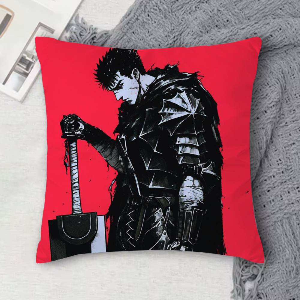 BBerserk Doublesided Printed Square Decorative Cushion Cover for Sofa Living Room Home Decor