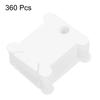 uxcell 360pcs Embroidery Thread Bobbins, Plastic Cross Stitch Thread Organizer Holder Card, Craft DIY Sewing Thread Organizer Tool Storage, White