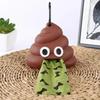 Creative Poop Shaped Pet Poop Waste Bag Dispenser Portable Pet Bin Bag Holder with Clip Pet Dog Outdoor Walking and Travel
