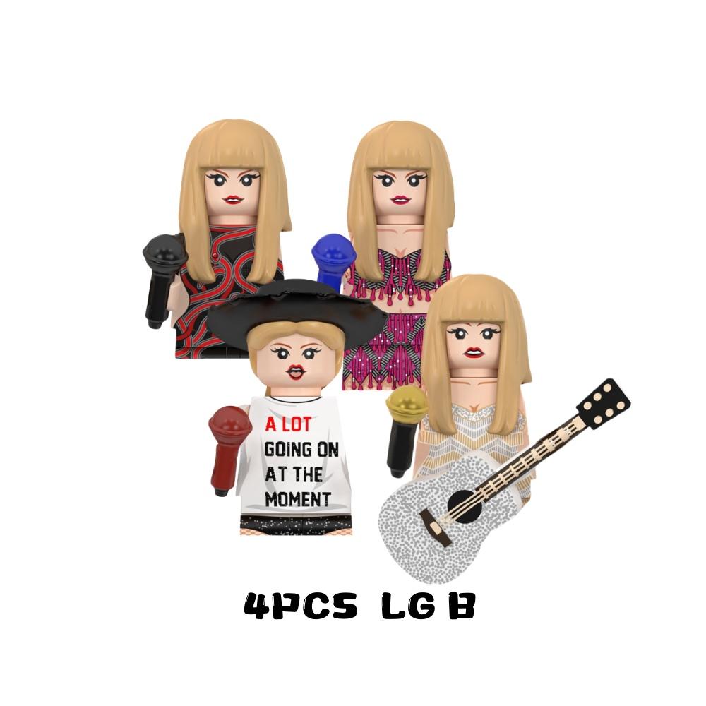 TP1026 LG1015 Swifts Популярные Певицы Конструктор Модель Мини Экшн Фигурка Аксессуары Подарки на Хэллоуин для Детей