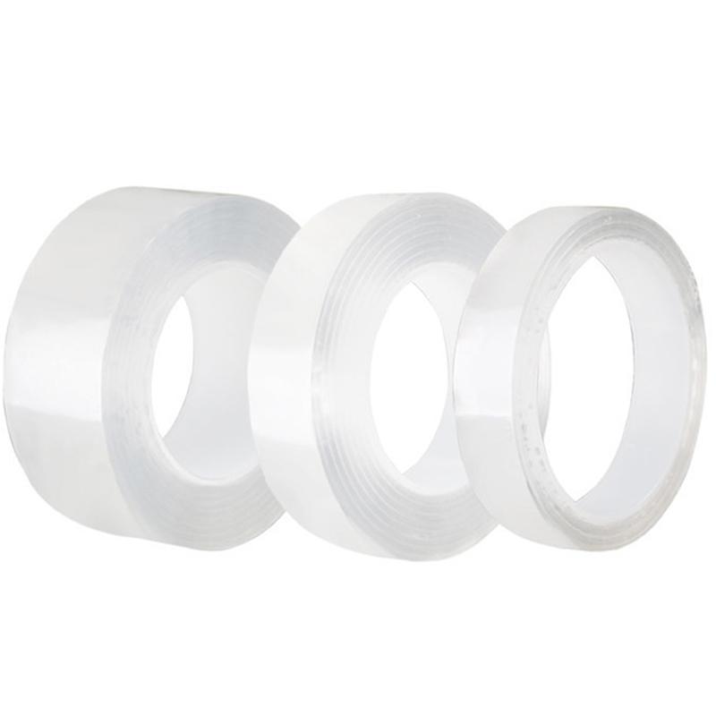 1/2/3/5 м нано-лента, двусторонняя лента, прозрачные многоразовые водонепроницаемые клейкие ленты, очищаемые ленты для кухни и ванной комнаты