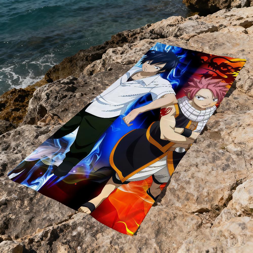 F-fairy T-tail 100 cute Towel Large Y-yEARS Quick-Drying Microfiber soft Beach Towel for Travel Fitness Sauna Bathing Camping