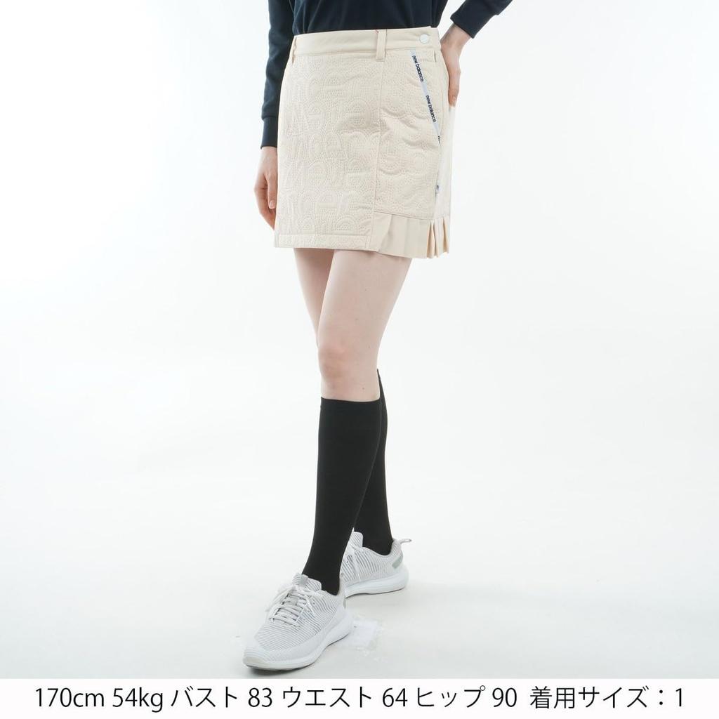 New Balance Golf Skirt 0 (Stretch, Windproof, Heat-Retaining, Insulated) / Women's / 012-4234504 040_Beige [S]