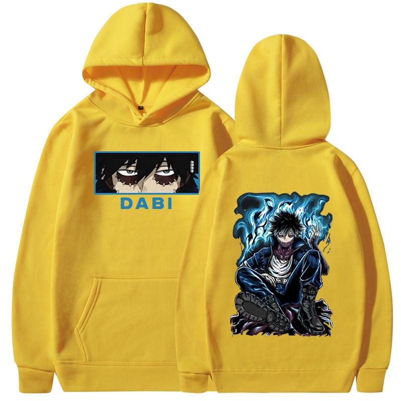 Толстовка с капюшоном «Мой герой Академии» в стиле аниме «Манга Тодороки Даби», толстовка с длинными рукавами и графикой, повседневные пуловеры большого размера, одежда унисекс