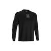 Letter Logo Printed Basketball Sports Crew Neck Long Sleeve T-Shirt Men Tops Black 1383398-001