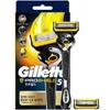 1 Gillette Fusion ProShield Yellow Razor Handle + 2 Extra Blades, 1 Set