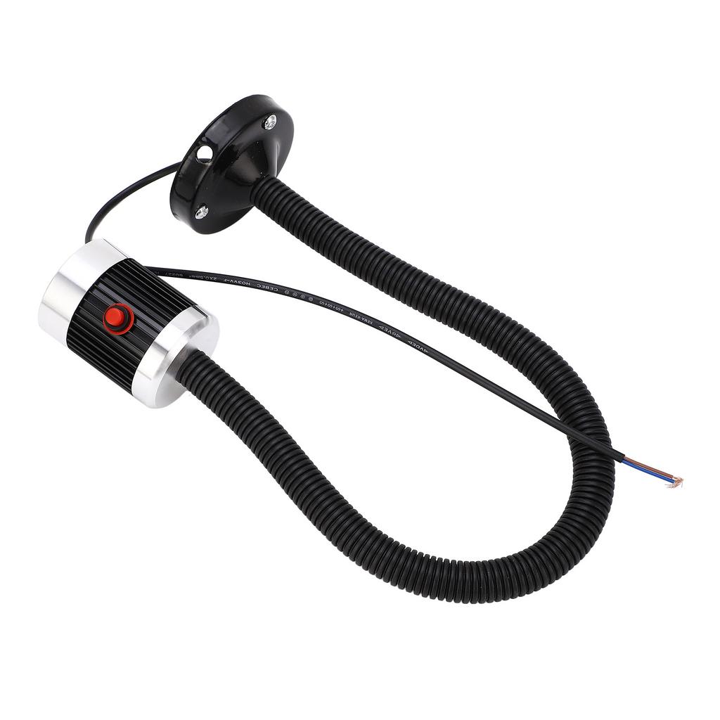 Круглое магнитное основание Гусиная шея Промышленный светодиодный рабочий светильник для токарного станка с ЧПУ AC220V 3W