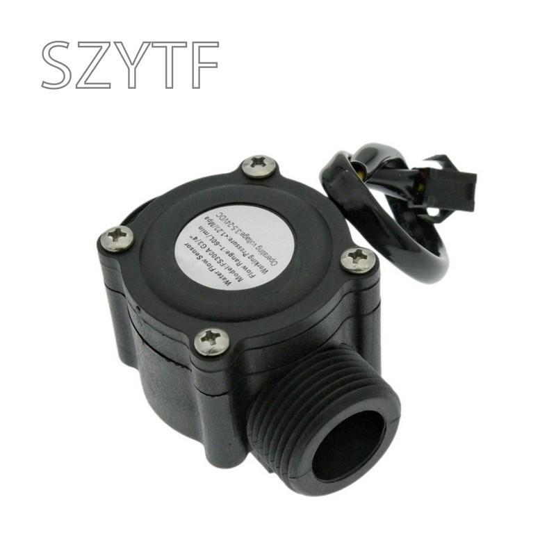 Water Flow Sensor Counter Meter FS300A 1-60L/min G3/4 DC 5-24V