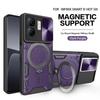 For Infinix Smart 9 4G Case Magnetic Car Holder Ring Armor Phone Case For Infinix Smart 9 Smart9 X6532 Slide Lens Protect Cover